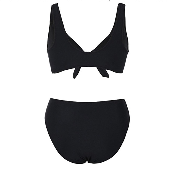 Women's Bikini Sets Tie Front Tankini Sexy 2 Piece - Picture 3 of 4